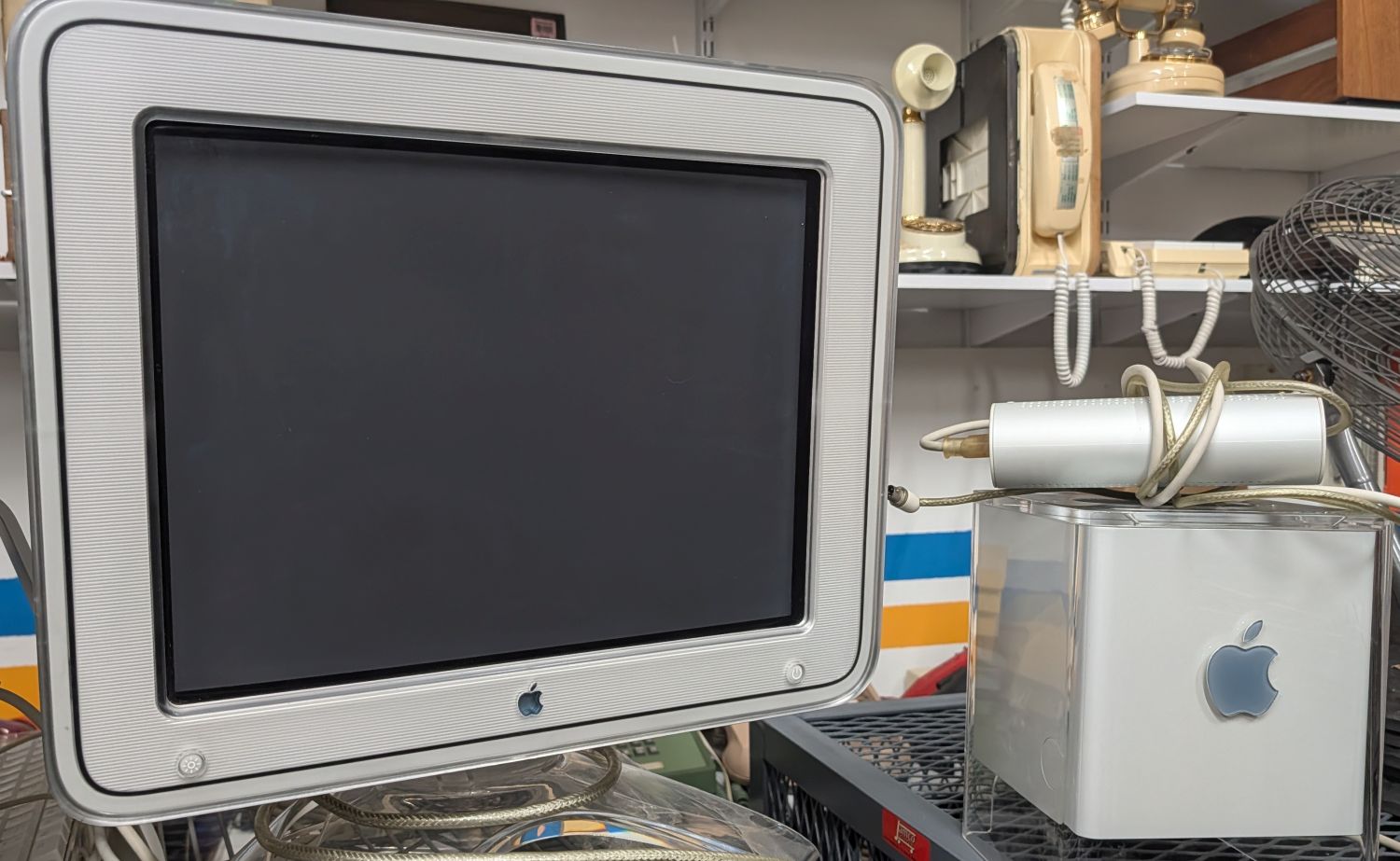 Power Mac G4 Cube and Apple Studio Display